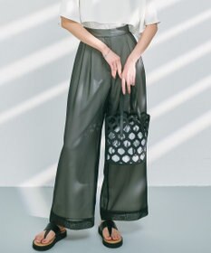 ICB 【洗える】 シアーレイヤードパンツ