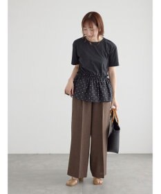 Te chichi カットドビー切替えトップス(セットアップ可)