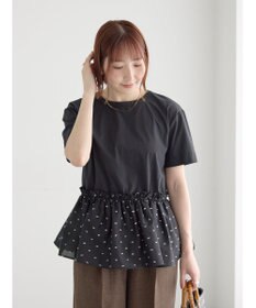 Te chichi カットドビー切替えトップス(セットアップ可)