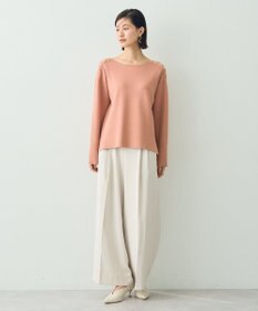 YECCA VECCA ミラノリブ金釦ニット