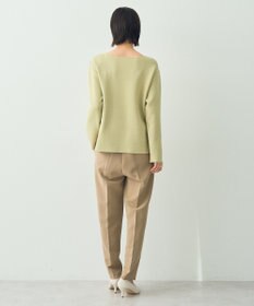 YECCA VECCA ミラノリブ金釦ニット