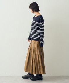 YECCA VECCA ミラノリブ金釦ニット