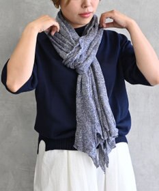 AND WOOL 〈上質な素材と手仕事から生まれた優しいニット〉シルクリネンのストール