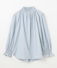 ANY フリルネックブラウス