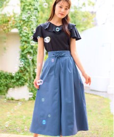 Feroux 【洗える・撥水】レースアップガウチョ