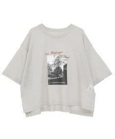 Green Parks アソートロゴ半袖シアーニットプルオーバー