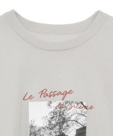 Green Parks アソートロゴ半袖シアーニットプルオーバー