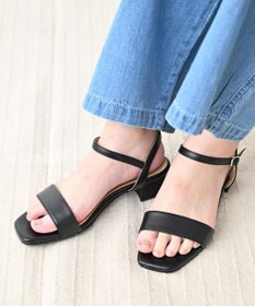 Pointer 日本製 本革スクエアトゥサンダル