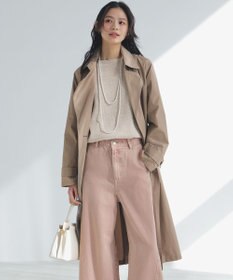 23区 L LIMONTAハイカウントメモリータフタ ライナー付き アウター ブラウン系