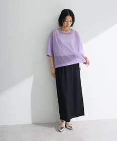 Green Parks アソートロゴ半袖シアーニットプルオーバー