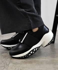 APOM 晴雨兼用　プラットフォームスリップオンスニーカー