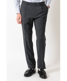 DAKS ウールブレンドストレッチテーパードスラックス