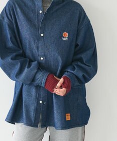CRAFT STANDARD BOUTIQUE 洗える/とてもち配色モックネックリブニットプルオーバー/24AW