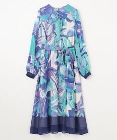 GRACE CONTINENTAL アールデコリゾートプリントワンピース