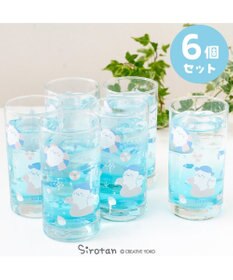 Mother garden しろたん グラス 6個セット 《海柄》
