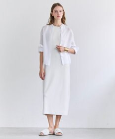 BEIGE， HALITE / リネンシアー オーバーサイズシャツ