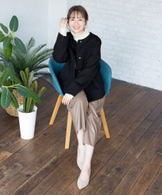 Tiaclasse 【洗える】洗練された女性スタイルを叶えるフェイクレザーワイドパンツ