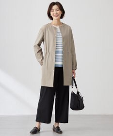 J.PRESS LADIES 【洗える】CARREMAN 2WAY ストレート ワイド パンツ