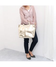 UNBILLION cachecache ソフトメタリックショッパートート