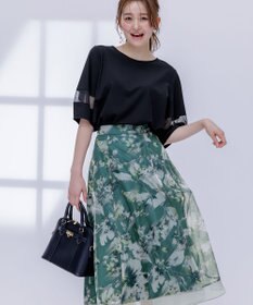 ANY SIS 【洗える】シアーコンビ プルオーバー