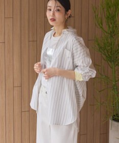 AMERICAN HOLIC イージーケア配色ポイントロングシャツ