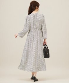 ANY SIS L 【洗える】フラワープリントワンピース × ニットベスト セット