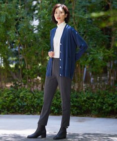J.PRESS LADIES L 【WEB限定カラーあり・洗える】T/Rアルガンシルク テーパード パンツ