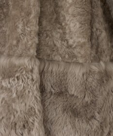 GRACE CONTINENTAL ムートンポンチョコート