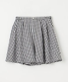 組曲 KIDS 【150-160㎝】フレアーギンガム ショートパンツ