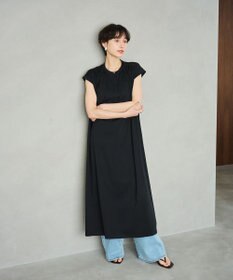 #Newans 【乾燥機可能/接触冷感】ヨークギャザーロングワンピース