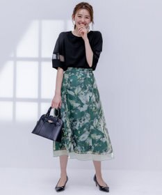 ANY SIS 【洗える】シアーコンビ プルオーバー