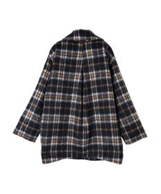 AMERICAN HOLIC チェックコクーンミディコート