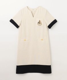 GRACE CONTINENTAL ビジューエンブレムワンピース