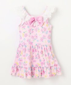 ANY KIDS 花柄×レース ワンピース水着