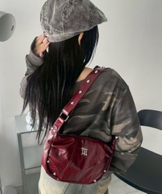 WEGO メタルパーツハーフムーンバッグ