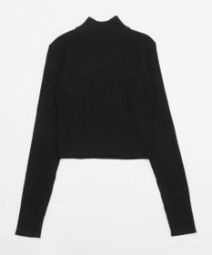 WEGO 【2025年秋冬新作】リブハイネックショートニット