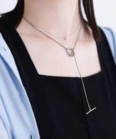 blancotokyo 【金属アレルギー対応】ニュアンスラリエットネックレス FLUIR