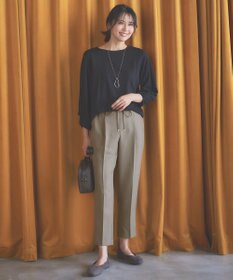 ANY 【セットアップ対応/ウエストゴム】イージィケア美脚テーパードパンツ