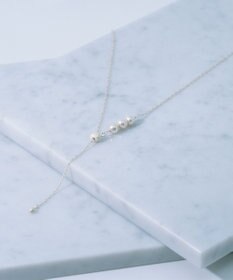 Pisceans 3ドロップパールスライドネックレス