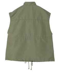 Green Parks ・ＥＬＥＮＣＡＲＥ　ＤＵＥスタンドカラーミリタリーベスト