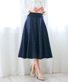 Feroux 【セットアップ対応】春ツイード フレアスカート