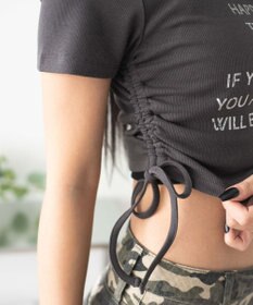 WEGO グラフィックサイドドロストリブちびT