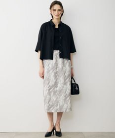 ICB L 【先行予約】FluidBackSatin ナロースカート