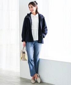 ANY SIS S 【2WAY】エレカジストレッチ フーデットハーフ アウター