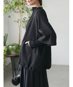 Green Parks AnriettMusee フロントジップジャガードブルゾン