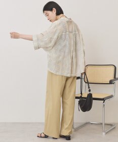 AMERICAN HOLIC シアーチェックショート丈シャツ
