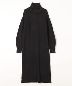 ANY L ハーフジップニットワンピース