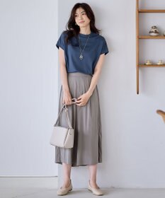 ANY 【UVケア/接触冷感/洗濯機可/ウエストゴム】清涼リラックスクロップドパンツ