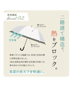 MOONBAT 断熱パラソル 二階建て 晴雨兼用 テクスチャー3ボーダー 日傘 遮熱 遮光 UV