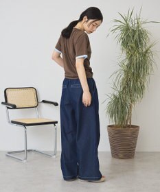 AMERICAN HOLIC 配色レイヤード風シアーＴシャツ